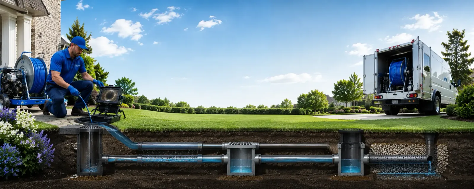Outdoor drain cleaning information for Hinckley, IL